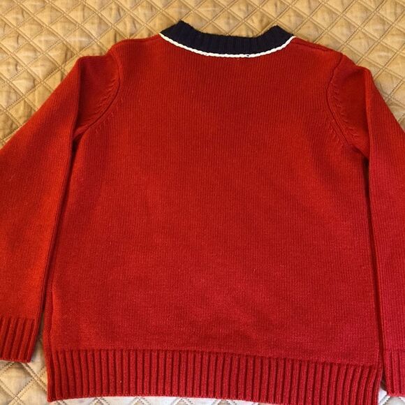 Gucci Girls Varsity Long Sleeve Sweater with G on chest. Cashmere Blend. Size 12 - Picture 3 of 5